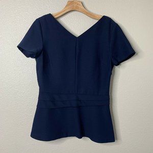 NWT Banana Republic 6 Navy Blue career blouse